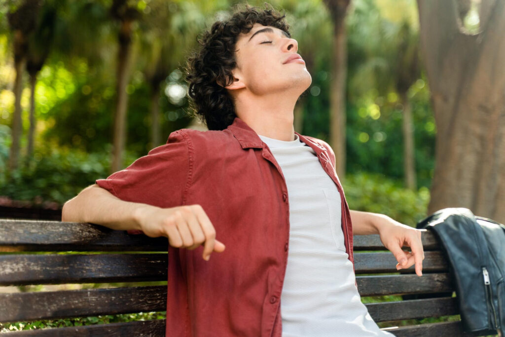 - deep breathing for stress relief