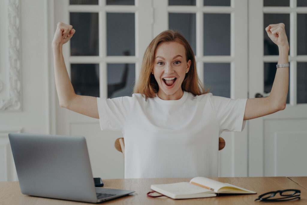happy woman